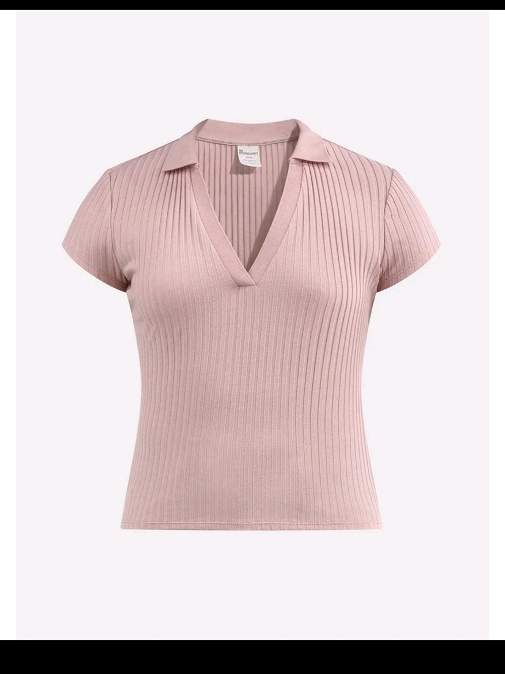 Women's No Boundaries Johnny Collar Polo Shirt (Small 4-6)